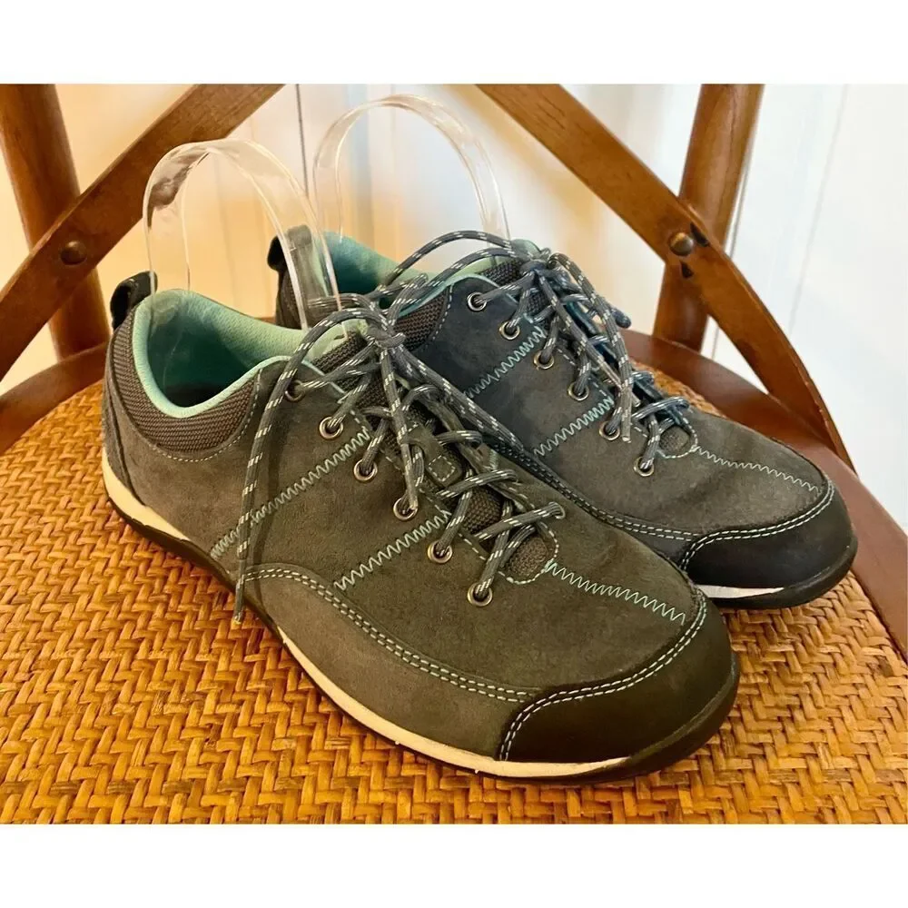 L.L. Bean womens blue suede sneakers size 7